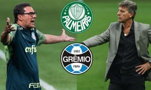 Luxemburgo do Palmeiras e Renato Gaúcho do Grêmio