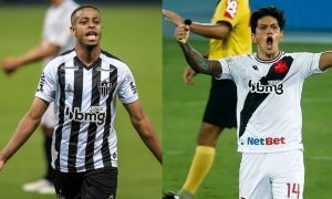 Keno do Atletico-MG e Cano do Vasco