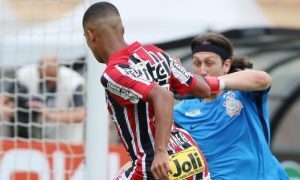 Brenner do Sao Paulo e Cassio do Corinthians