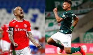 D'Alessandro do Internacional e Gabriel Menino do Palmeiras