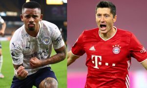 Gabriel Jesus do Manchester City e Lewandowski do Bayern de Munique