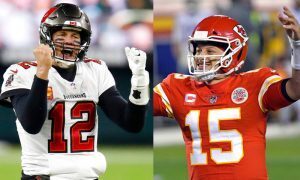 Tom Brady do Bucs e Patrick Mahomes do Chiefs