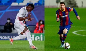 Vinicius Jr Real Madrid Messi Barcelona