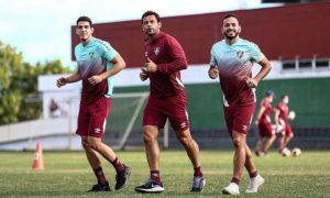 Nino, Fred e Yago Felipe do Fluminense